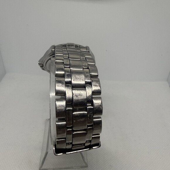 Fossil AM3198 Men's Blue/Black Dial Silver Stainless Steel Quartz Watch Date - Picture 6 of 16